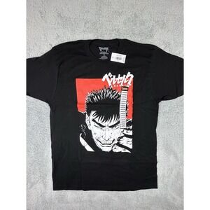 Berserk Mens Short Sleeve Graphic Tee Black Size Large Guts Anime Crunchyroll